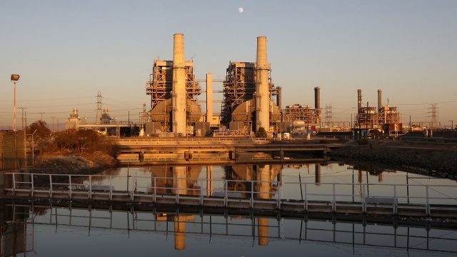A natural gas-fired power station in California
