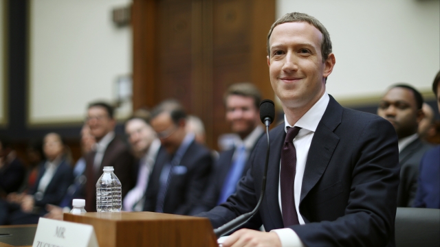 Facebook CEO Mark Zuckerberg answers questions for the House Financial Services Committee during October 2019.
