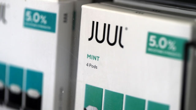 Juul's mint-flavored e-cigarettes