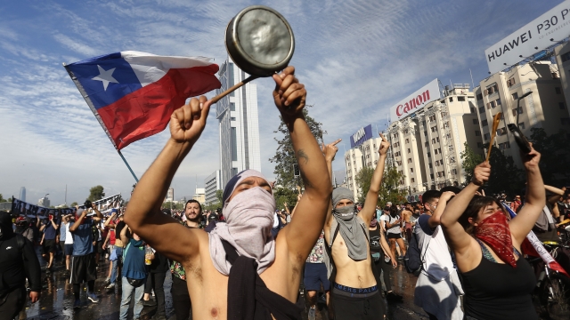 Chilean protesters