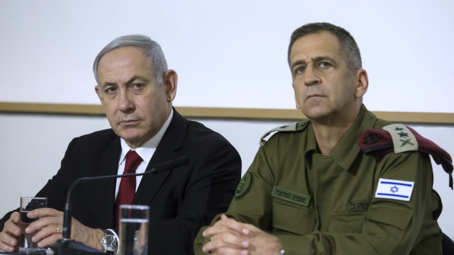 Israeli Prime Minister Benjamin Netanyahu and IDF Chief Aviv Kochavi