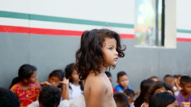 A migrant child in Matamoros, Mexico, where the U.S. has returned thousands of asylum seekers under the Remain in Mexico rule