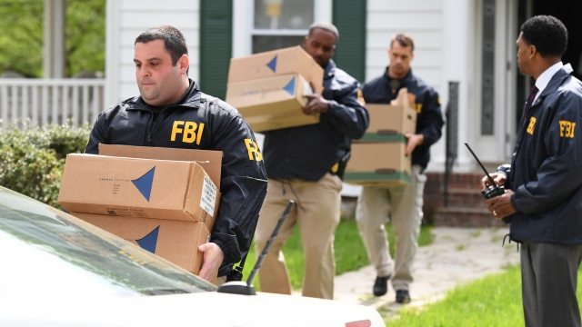 FBI agents remove from home of Baltimore Mayor Catherine Pugh after executing a search warrant April 25.