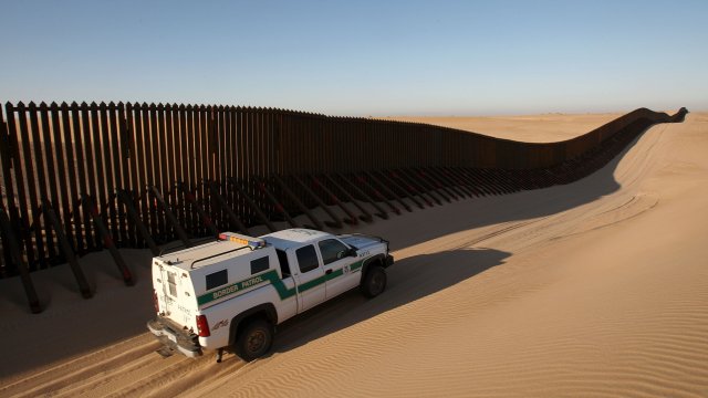Border wall in Yuma, Arizona