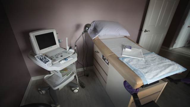 Ultrasound machine in an exam room