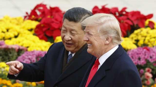 Presidents Donald Trump and Xi Jinping