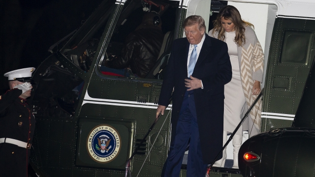 Trump arrives at the White House after holiday recess