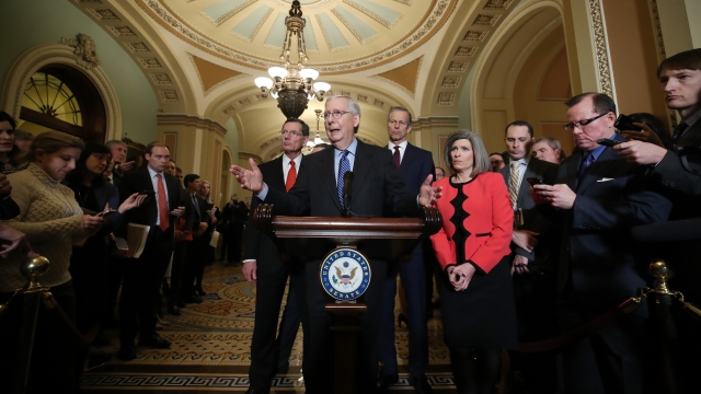 Sen. Mitch McConnell and Republican lawmakers