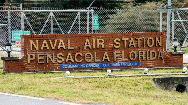 A view of the Pensacola Naval Air Station