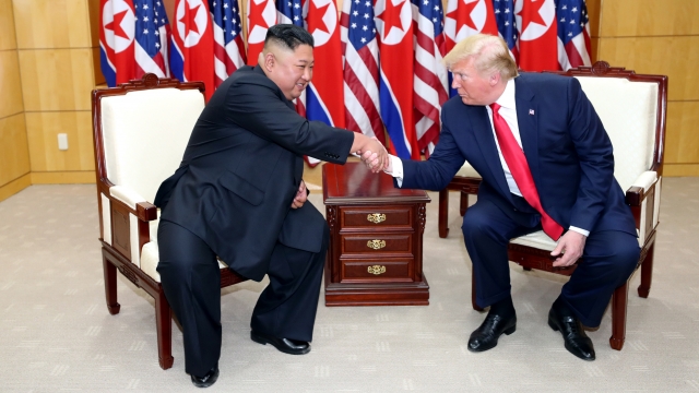 President Trump and North Korean leader Kim Jong-un