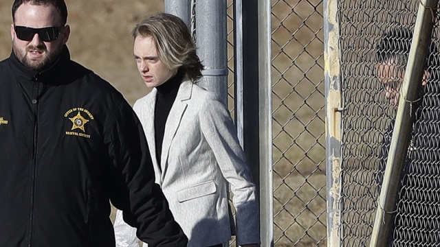 Michelle Carter walks out of a Massachusetts county jail
