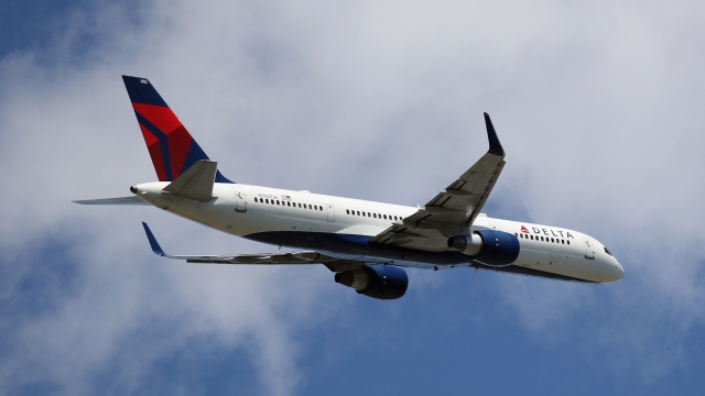 A Boeing 757-2Q8 operated by Delta Airlines takes off from JFK Airport on Aug. 24, 2019