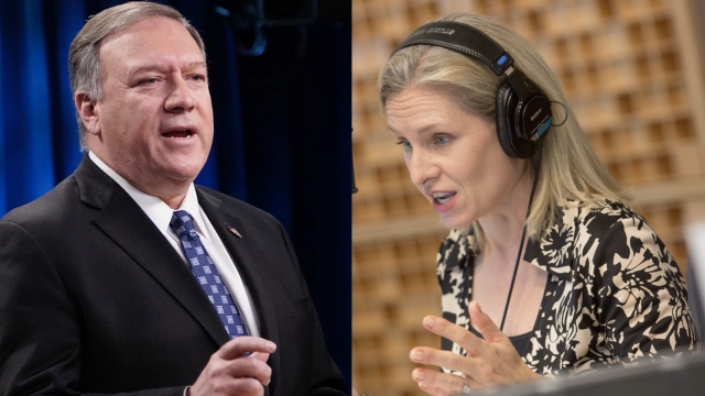 Mike Pompeo and Mary Louise Kelly