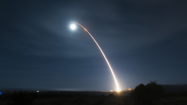 The Minuteman III test launch