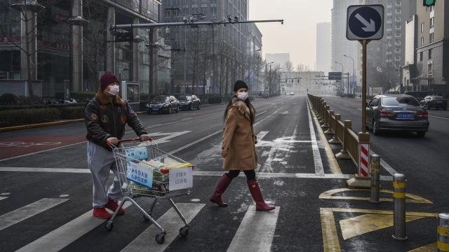 people walking in Beijing, China