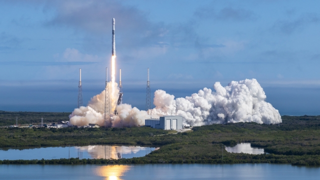 SpaceX Falcon 9 rocket launching