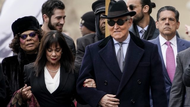 Roger Stone, former adviser to U.S. President Donald Trump, with his wife Nydia