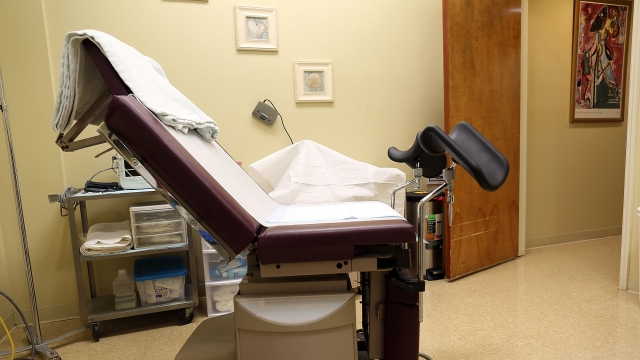 An exam room at a women's reproductive health center