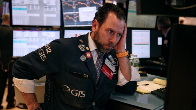 Trader at the New York Stock Exchange