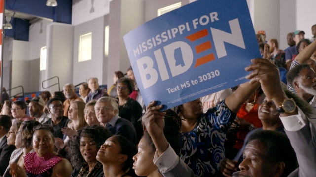Biden supporters at a campaign event in Jackson, Mississippi