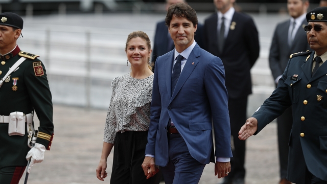 Canadian Prime Minister Justin Trudeau and his wife Sophie Grégoire Trudeau