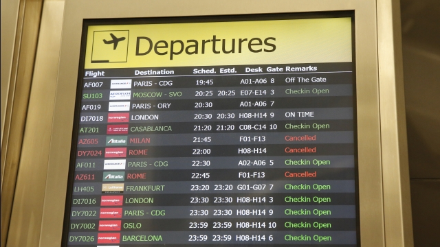 Several canceled flights at JFK international airport