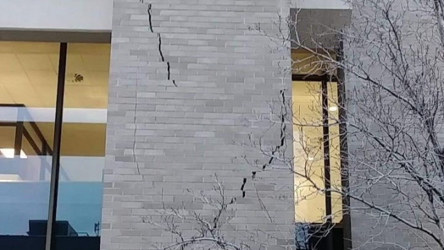 Damage from an earthquake in Utah