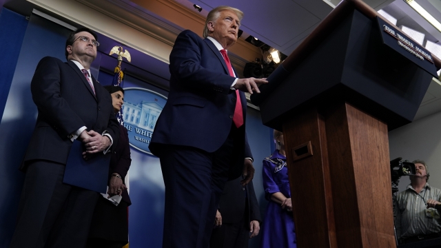 President Donald Trump speaks during press briefing with the Coronavirus Task Force, at the White House, Wednesday, March 18