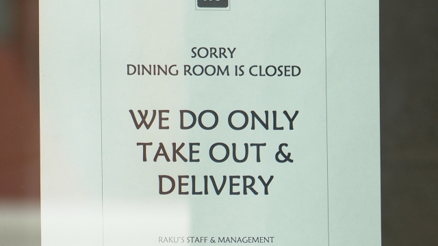 Sign at restaurant