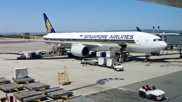 A Singapore Airlines plane