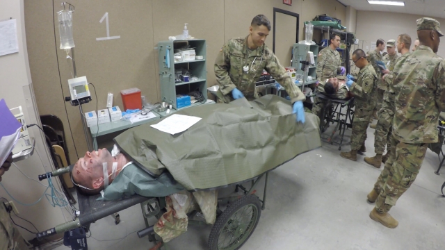Military health care workers