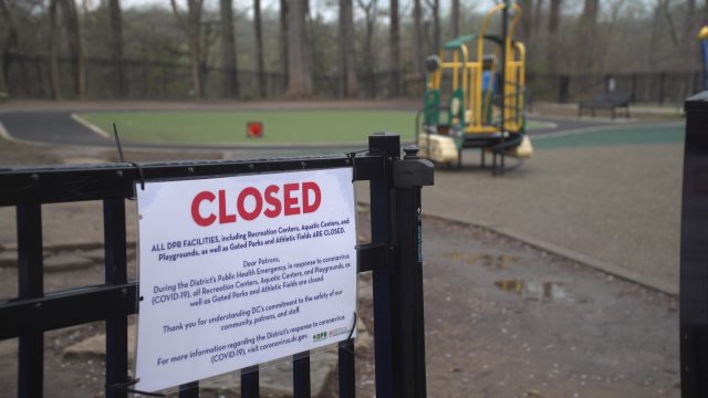 Children's playground closed