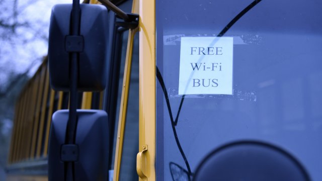Wi-Fi hotspot school bus