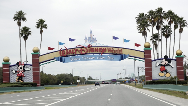 The entrance to Walt Disney World in Orlando, Florida