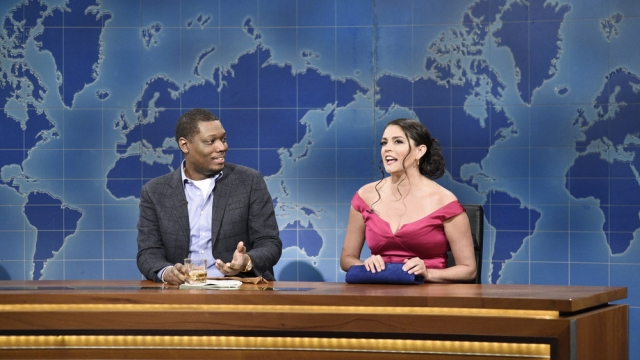 "SNL" cast members Michael Che and Cecily Strong