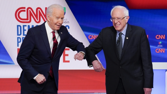 Joe Biden and Sen. Bernie Sanders