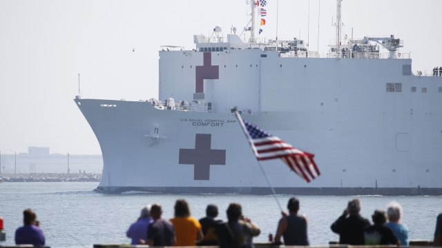 U.S. Navy hospital ship, the USNS Comfort