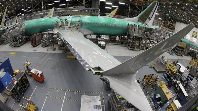 Boeing 737 MAX 8 production line