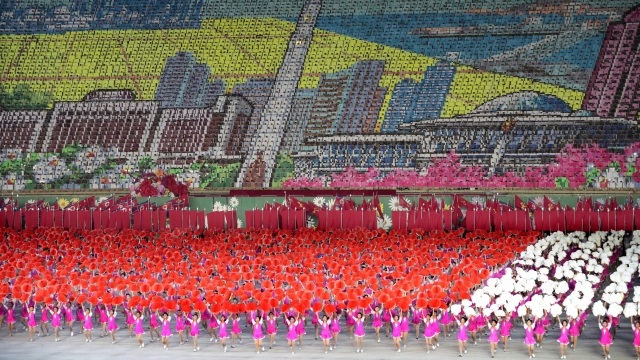 North Korean ceremony