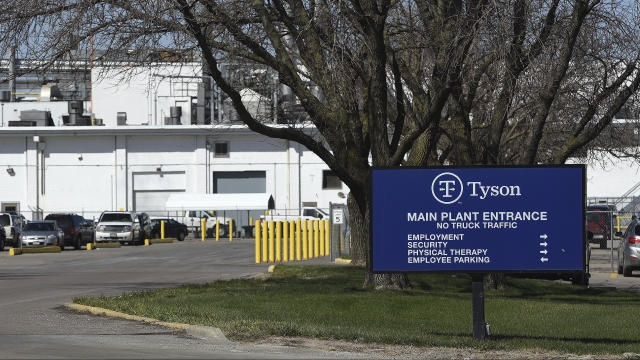 Tyson beef processing complex in Dakota City