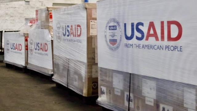 Shipment of ventilators and medical equipment the U.S. sent to South Africa.