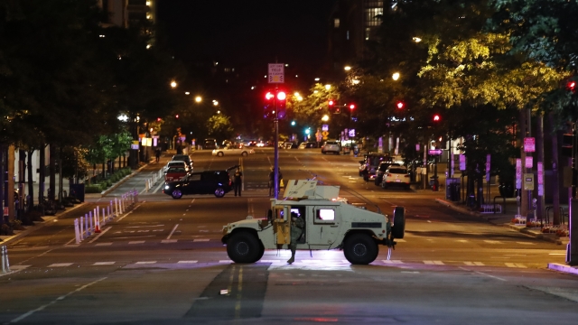 Military vehicle in Washington, D.C.