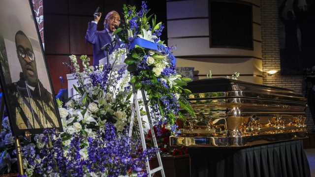 The Rev. Al Sharpton at George Floyd's memorial service