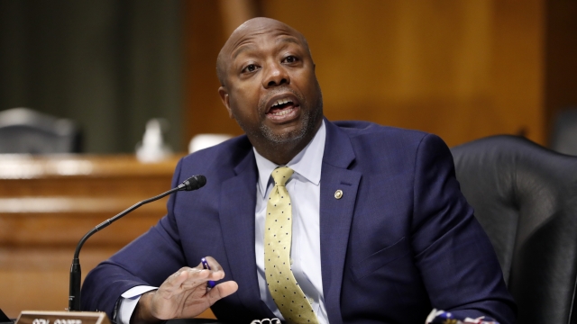 Sen. Tim Scott, R-S.C., speaks during a Senate Health Education Labor and Pensions Committee hearing