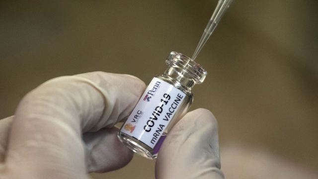 A vial of COVID-19 vaccine candidate