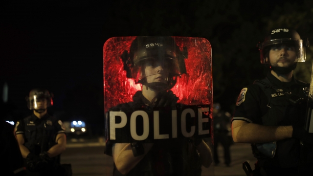 D.C. police officers with shields