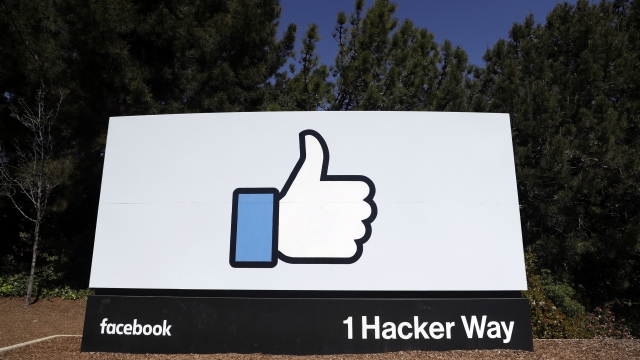 Sign in front of Facebook HQ