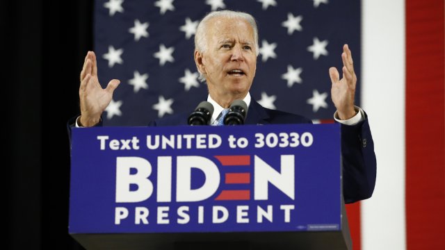 Joe Biden speaks in Wilmington, Del., on June 30, 2020.