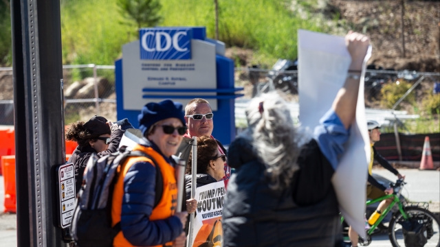 Protesters in front of the CDC on March 6th