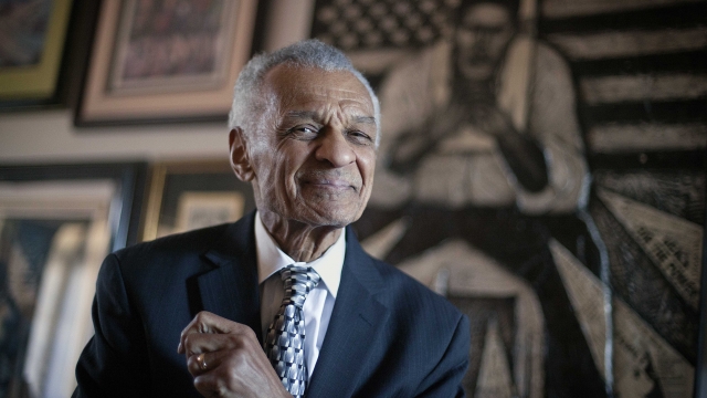 Civil rights activist C.T. Vivian poses in his home in Atlanta on Jan. 4, 2012